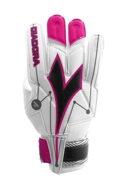 Diadora Babel Glove Keeper White Pink Size 10 Loose