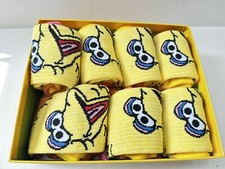 NEW Open Box Bombas Rare Sesame Street Big Bird Adult Size Large 7 Pairs READ