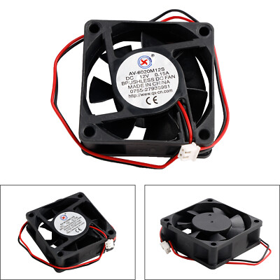 1X DC Brushless Cooling PC Computer Fan 12V 6020s 60x60x20mm 0.15A 2 Pin Draht