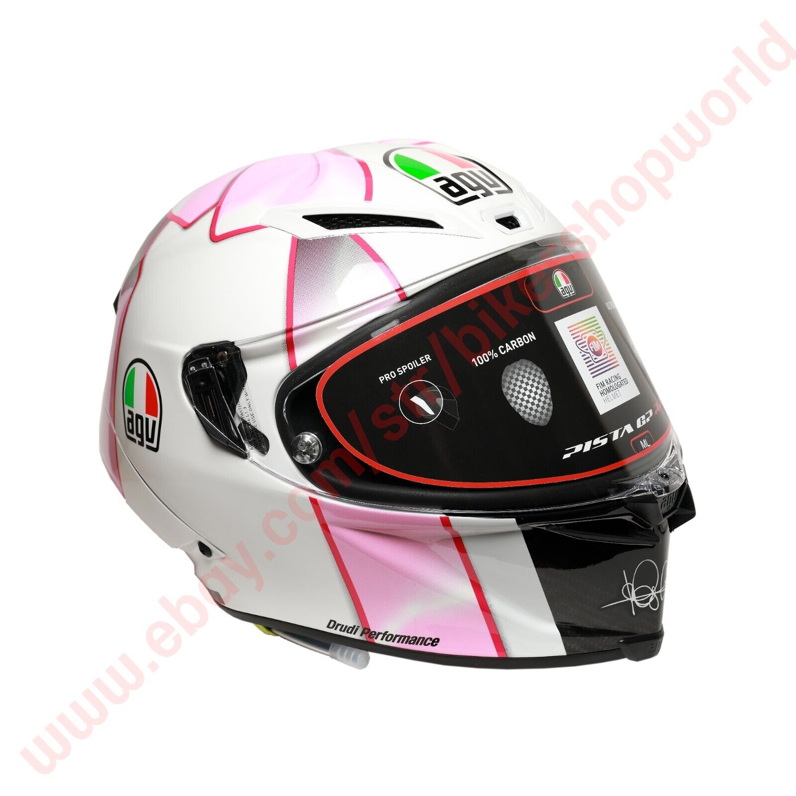 Ideel på pulver AGV Pista GP RR Rossi Misano Pink Bow Valentino Rossi carbon helmet ML size  | eBay