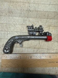 Antique  Train Figural Cast Iron Cap Gun