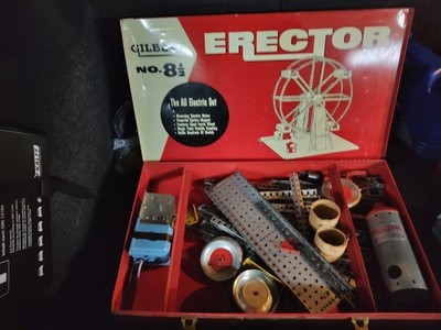 Gilbert Erector The All Electric Set No. 8 1/2 Metallbaukasten Schachtel