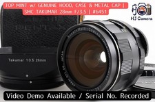  Top Mint Hood Case Pentax SMC Takumar 28mm f/3.5 Wide MF Lens M42 Screw Japan