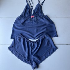 Victoria  s Secrets cami short sleep lingerie set color royal navy blue Size: S
