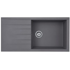 Liquida CU10GR 1.0 Bowl Composite Reversible Inset Grey Kitchen Sink 1000x500mm