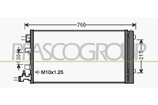 Kondensator, Klimaanlage RN034C001 Prasco FüR Renault-image