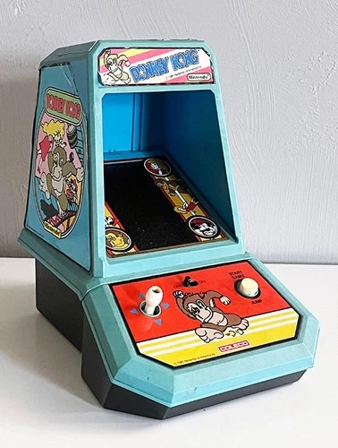 Vintage 1981 Coleco - Donkey Kong Mini Tabletop Arcade Game Nintendo WORKING