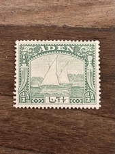 Aden. 1937 Issue. SG1 1/2a Yellow-Green. Mint Never Hinged.