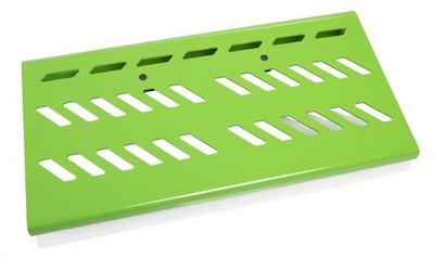 Gator Frameworks Green Aluminum Pedal Board, Large with Carry Bag