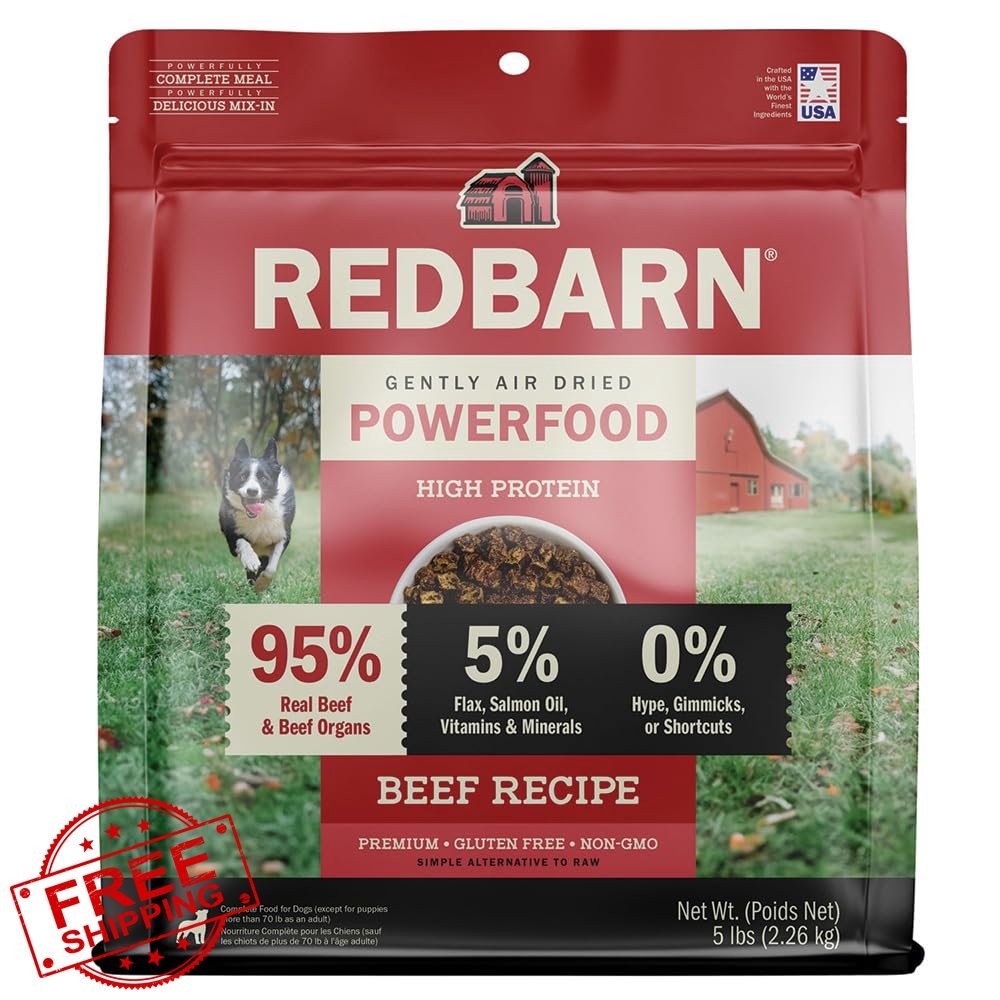 Beef Air Dried Dog Food Grain-free 5lb Usa Made