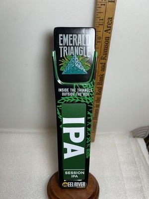 EEL RIVER BREWING EMERALD TRIANGLE IPA draft beer tap handle. CALIFORNIA