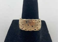 14k Yellow Gold Fine Jewelry Band Ring Size 8.5 6.44 Grams