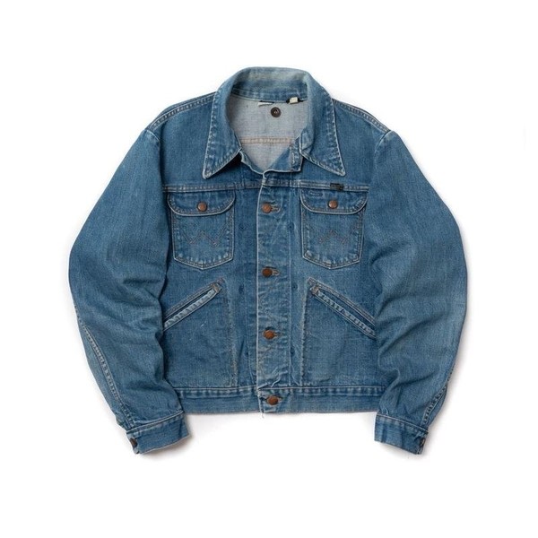 Men Wrangler Jacket Navy Denim 38 / M / 46