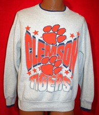 Vintage 90s CLEMSON UNIVERSITY TIGERS 50/50 SWEATSHIRT XL Football MADE IN USA