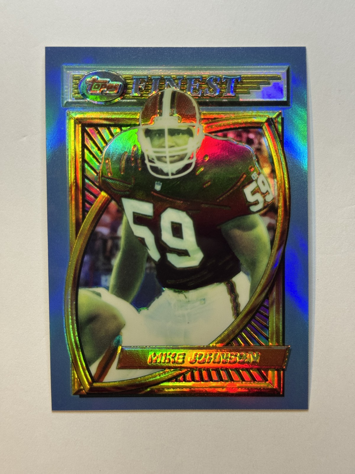 1994 Topps Finest #109 Mike Johnson Refractor Cleveland Browns