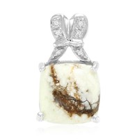 Cavill SilberanhäNger Magnesit 6,05Ct Kissen 925 Sterlingsilber Topas