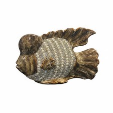 Perlenfischfigur Kreatives Design Keramikfisch Geschenkidee f&uuml;r Wohnzimmer