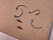 Small Lot Of NOS Elgin 18s Pocket Watch Hole DR Balance Staffs And Springs