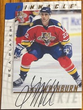 1997-98 Be A Player Autographs Steve Washburn #139 Florida Panthers