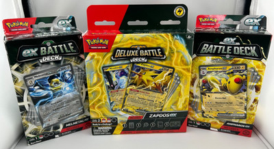 Beginner Pokemon TCG Battle Decks  ZapdosEX, AmphorosEX, MelmetalEX, MiraidonEX