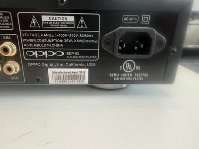 Oppo BDP-93 3D Blu-ray Player for sale online | eBay