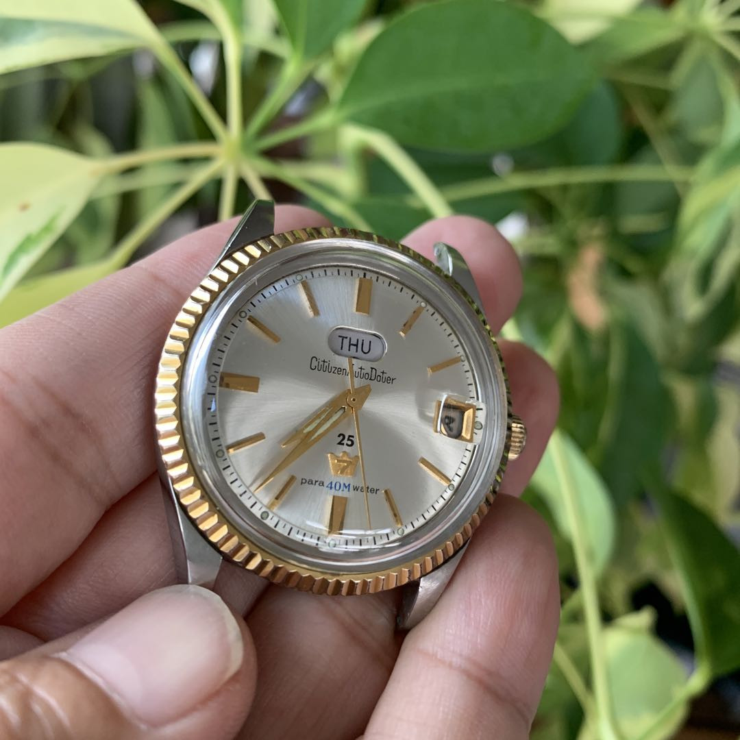 Citizen Jet Analog Automatic Men Autodata Seven Day-Date Big Case