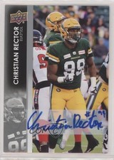2022 Upper Deck CFL Auto Christian Rector #3 Auto 0wr