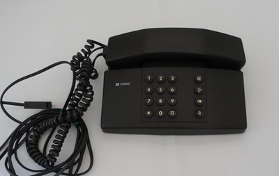 Deutsche Telekom Telefon, Signo  Tastentelefon, schwarz, schnurgebunden