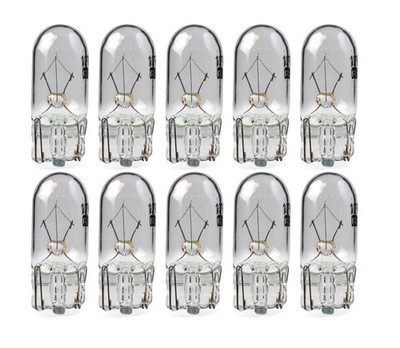 10 xStandlicht PKW T10 W5W 5W 12V! W2,1x9,5d Glühlampe Birne Glassockel PKW