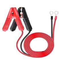 2pcs Alligator Clips Booster Jumper Cable 13 Awg 3.3ft Car Battery Jumper Cables