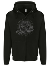 Distressed 68th Birthday Made In 1955 Mens Zip Up Hoodie