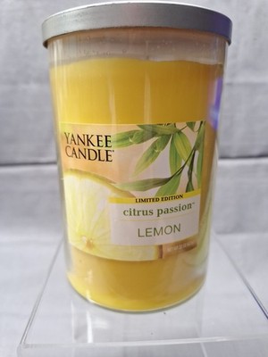 Yankee Candle Citrus Passion Lemon  2-Wick Large Tumbler Jar Candle, 22oz 