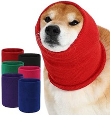 Dog Calming Hoodie Quiet Head Cover Sleeves Double Layer Thickened Dog Ear Mu...