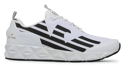 EA7 EMPORIO ARMANI Men's running shoes sneakers AUTHENTIC NEW White Black X8X033