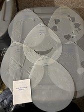 Lot de 6 pochoirs Princess House pour décoration de gâteau, vintage 2000 jamais utilisés !
