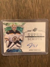 2022-23 Upper Deck SPX - Super Scripts Jeremy Swayman Autograph #SS-JS (AU)
