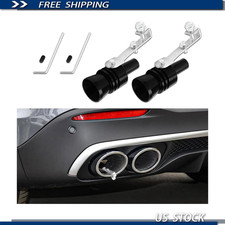 Universal Turbo Sound Whistle Simulator 2pcs Aluminum Alloy Exhaust Muffler Universal Turbo Sound Whistle Simulator 2pcs Aluminum Alloy Exhaust Muffler