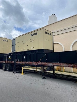 600kW Kohler 600REOZVB Diesel Generator w/ 3985 Gallon Base Tank Only 50 Hours