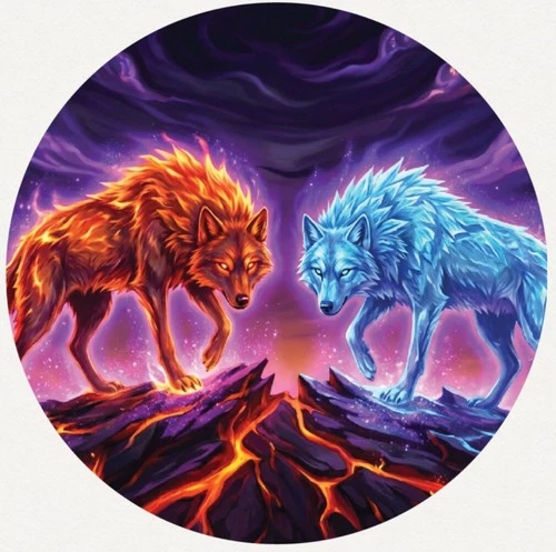 Hayleybug 1 oz Twin Dominion Wolves coin w/ COA POP 15