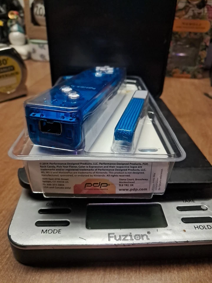 NEW - Rock Candy Nintendo Wii WiiU Remote Gesture Controller - Clear Blue NIB - Image 3 of 3