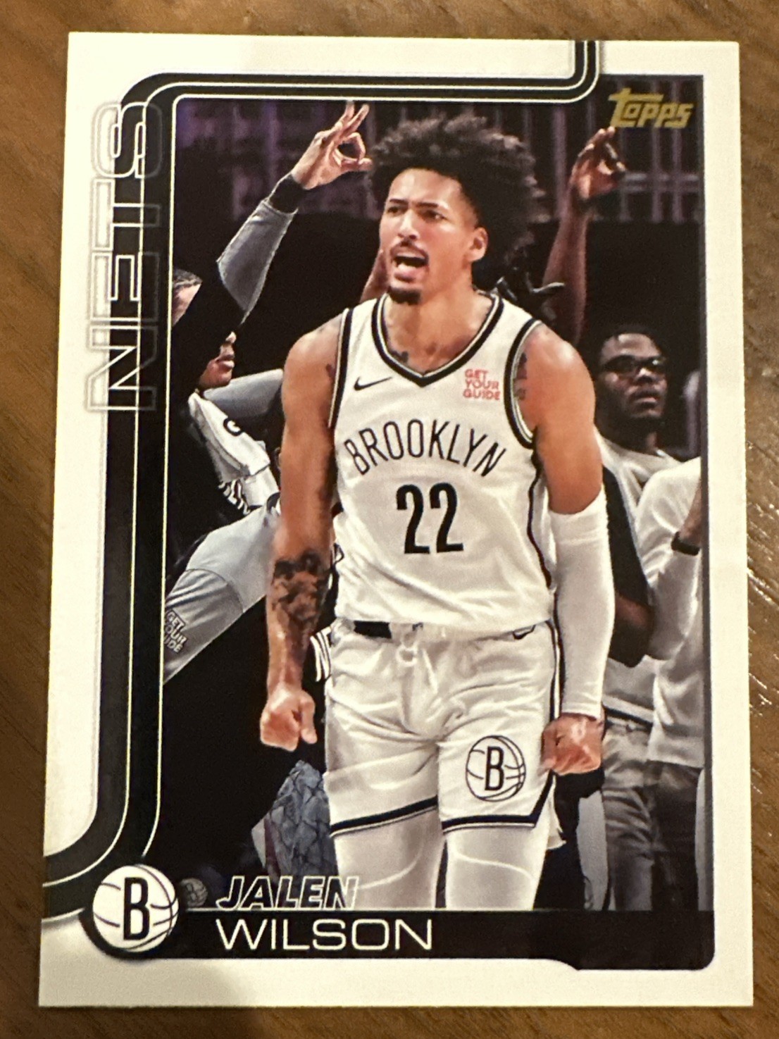 Jalen Wilson 2025 Topps Basketball GOLDEN MIRROR Variation SSP #12 Brooklyn Nets