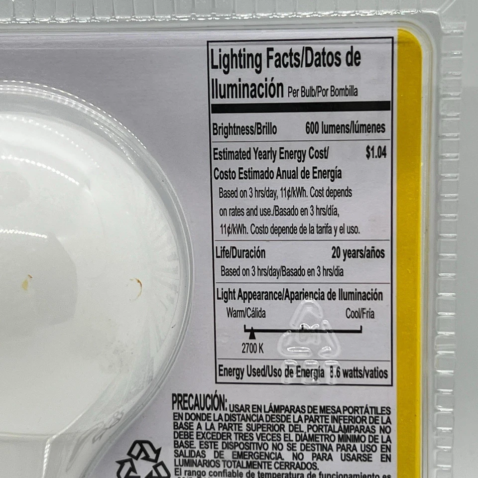 IKEA E26 LEDARE DIMMABLE LIGHT BULB LED 600 Lumen 8.6w NEW - Image 3 of 4
