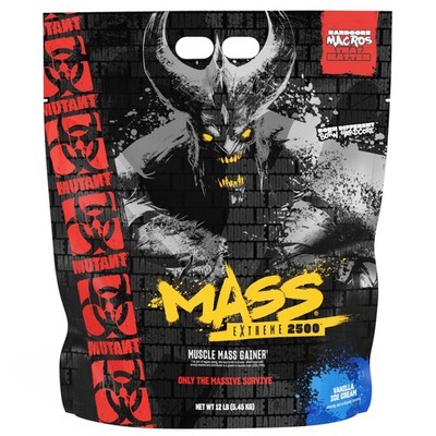 Mass Gainer Whey Protein Powder 2500 High Calorie Vanilla Ice Cream 12 lbs