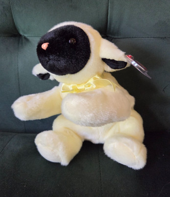 NWT Ty Beanie Buddy Chops Sheep Lamb Bean Bag Plush Large 12'' Vintage 2000