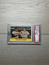 1958 Topps Willie Mays/Duke Snider Rival Fence Busters #436 PSA 5