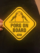 Porg On Board Sticker Star Wars