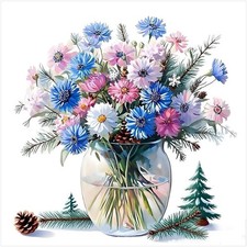 5D Diamond Painting Kits for Adults, Flowers Diamond Art Kits for Adults, DIY Fu
