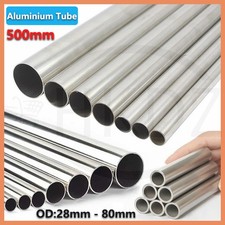 Aluminium Round Tube Pipe OD 28mm -80mm Length 500mm Various Aluminium Tube Size