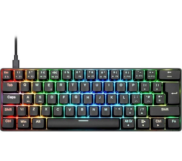 NOS C-450 Mini Pro RGB Mechanical Gaming Keyboard - Black - Grade A
