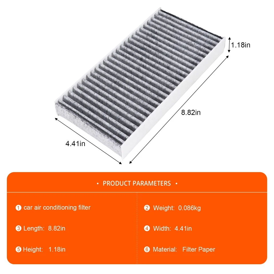 Filtro de aire de cabina para Civic 01-05 Honda Element 2003-2001 CRV Acura RSX 2002-2006 Foto 2 de 2